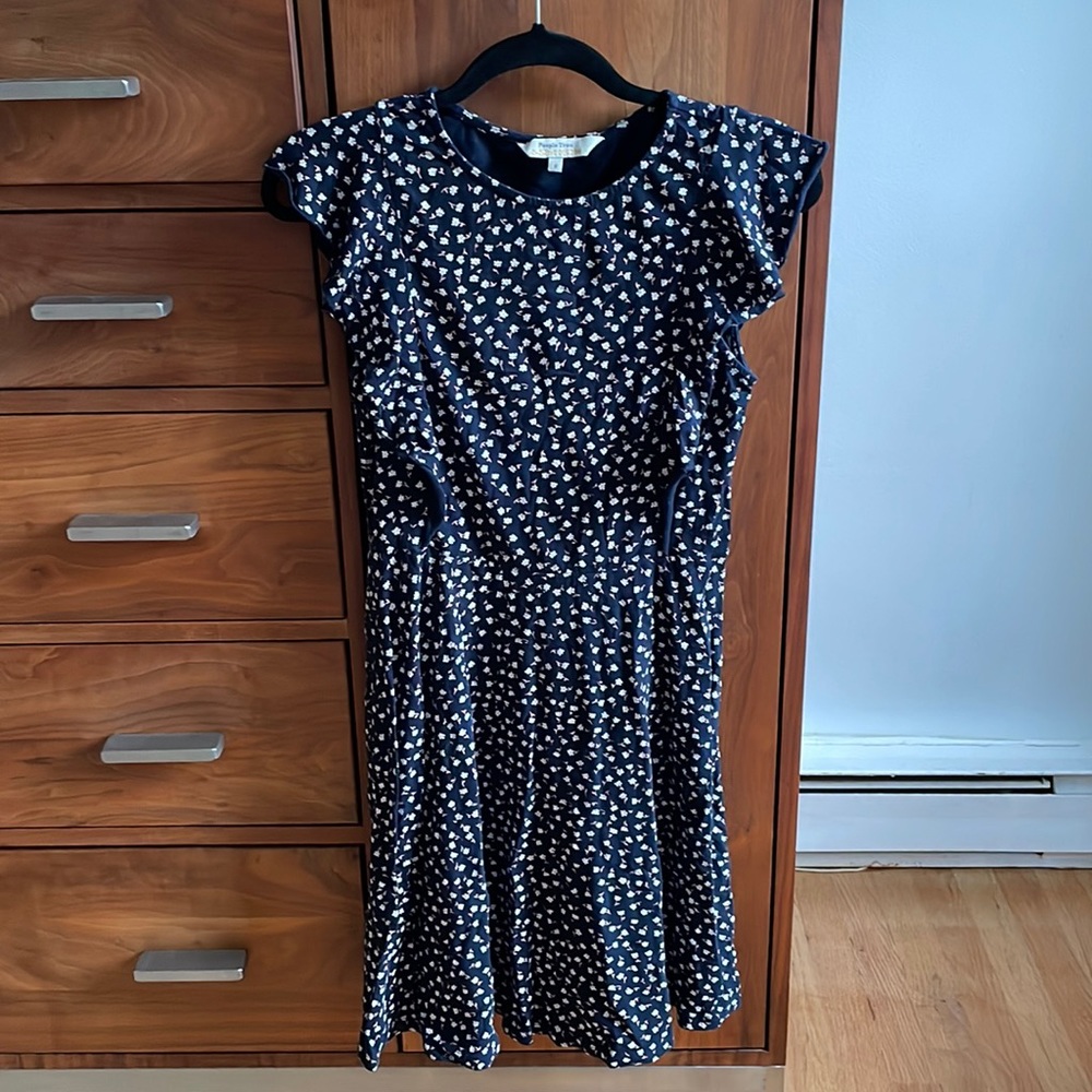 People Tree Organic Cotton Floral Dress - Small